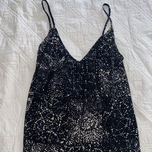 Black and white tank